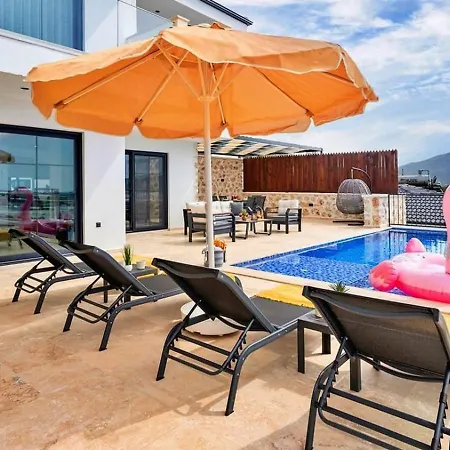 Yesilkoey 2 Bedroom Secluded With Private Pool Hot Tub * Kalkan