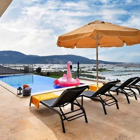 Yesilkoey 2 Bedroom Secluded With Private Pool Hot Tub Kalkan