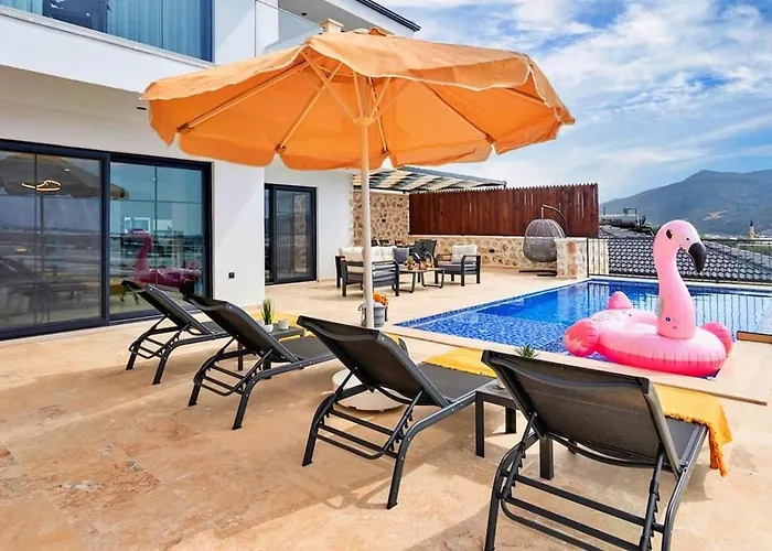 Yesilkoey 2 Bedroom Secluded With Private Pool Hot Tub * Kalkan
